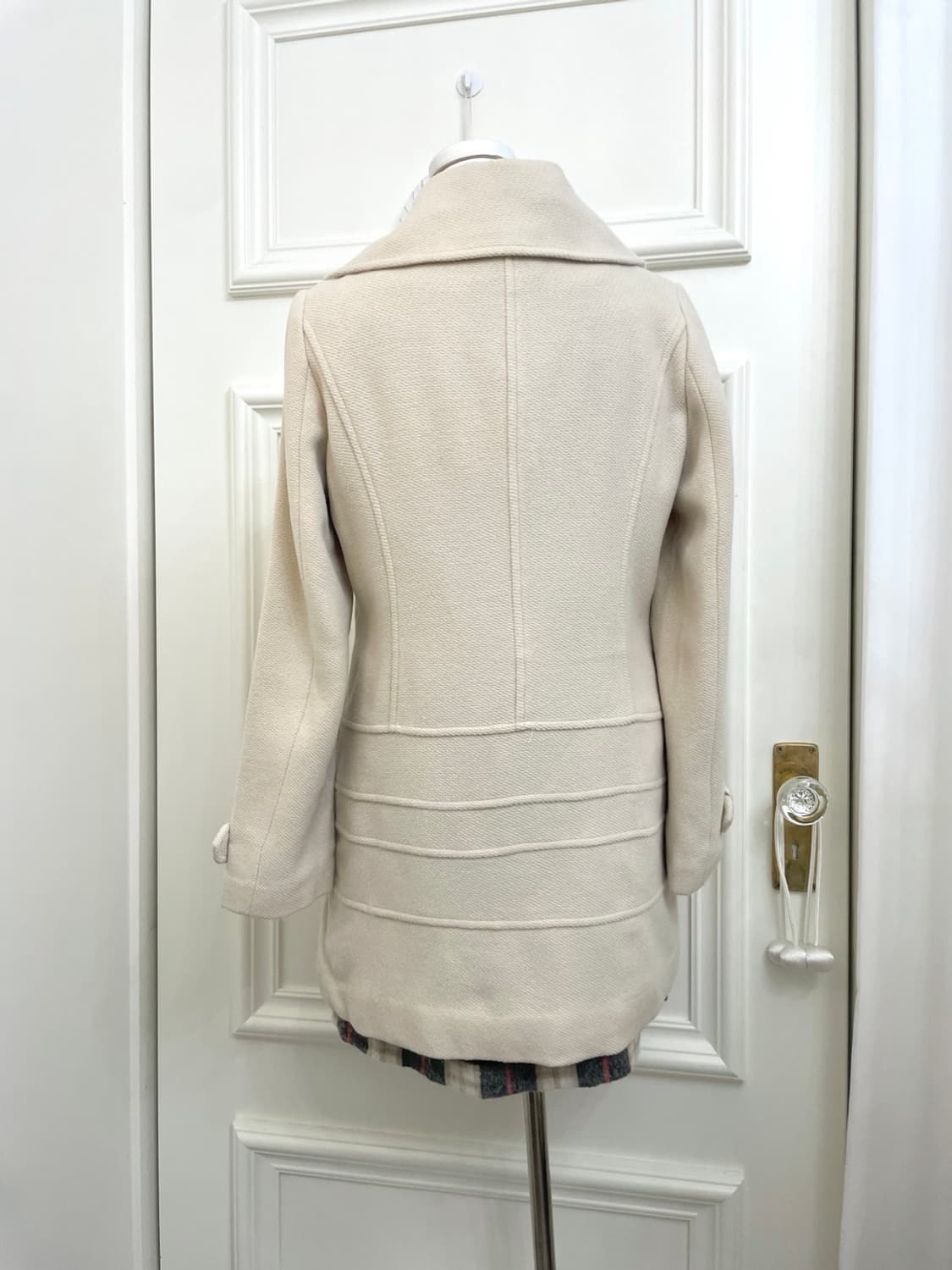 pink cream basic warm coat(size-11) 상품이미지3