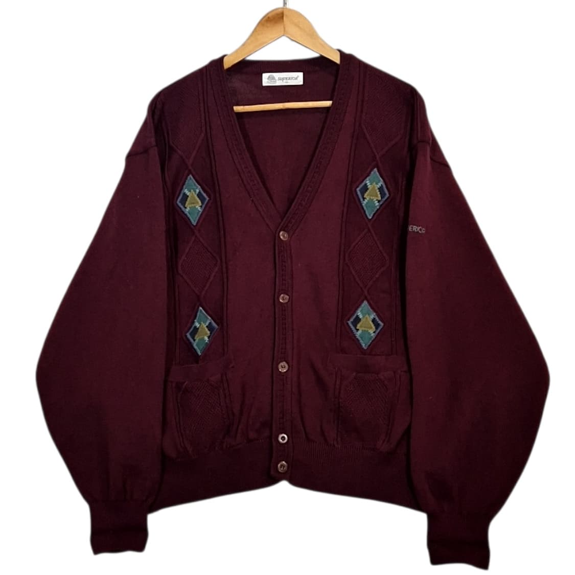 Superior 패턴 가디건 상품이미지1