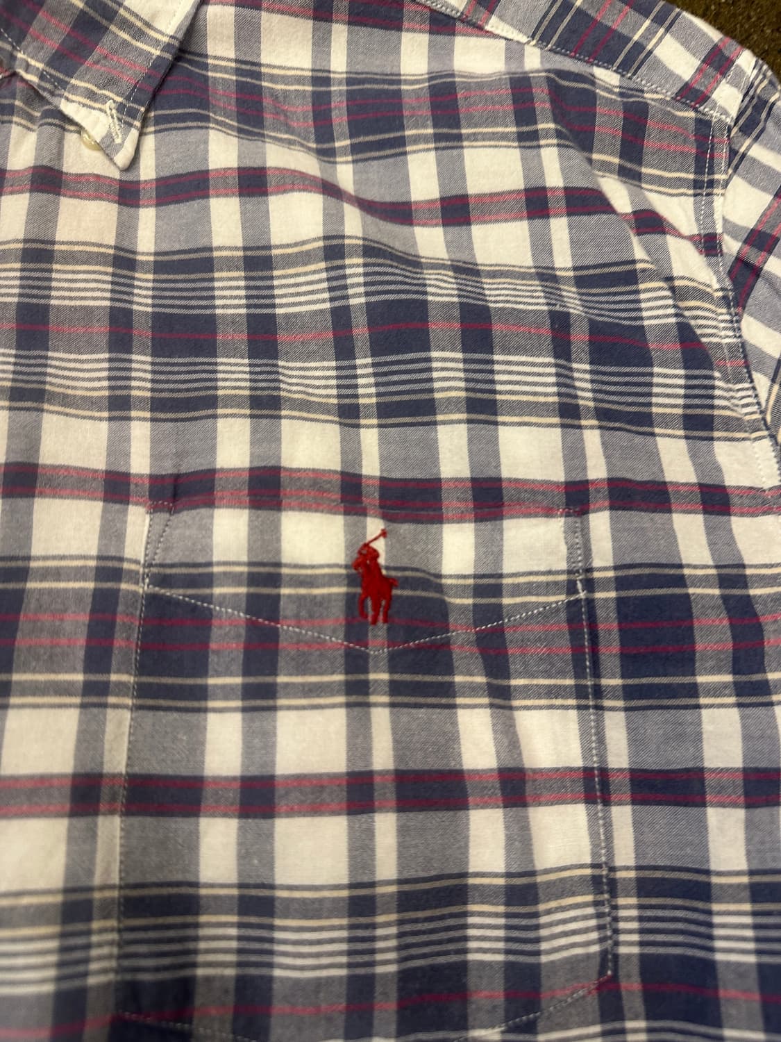 POLO 폴로 랄프로렌 체크 반팔셔츠 S 상품이미지3