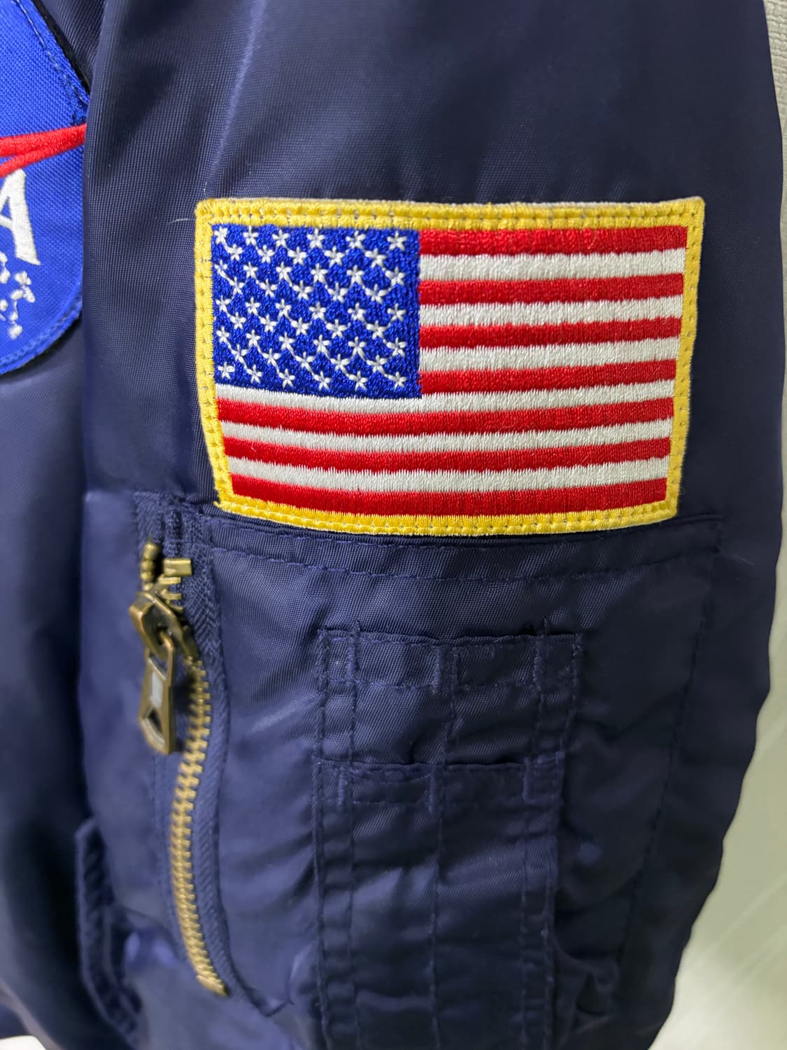 빈티지 MA-1 NASA 항공점퍼 M 상품이미지4