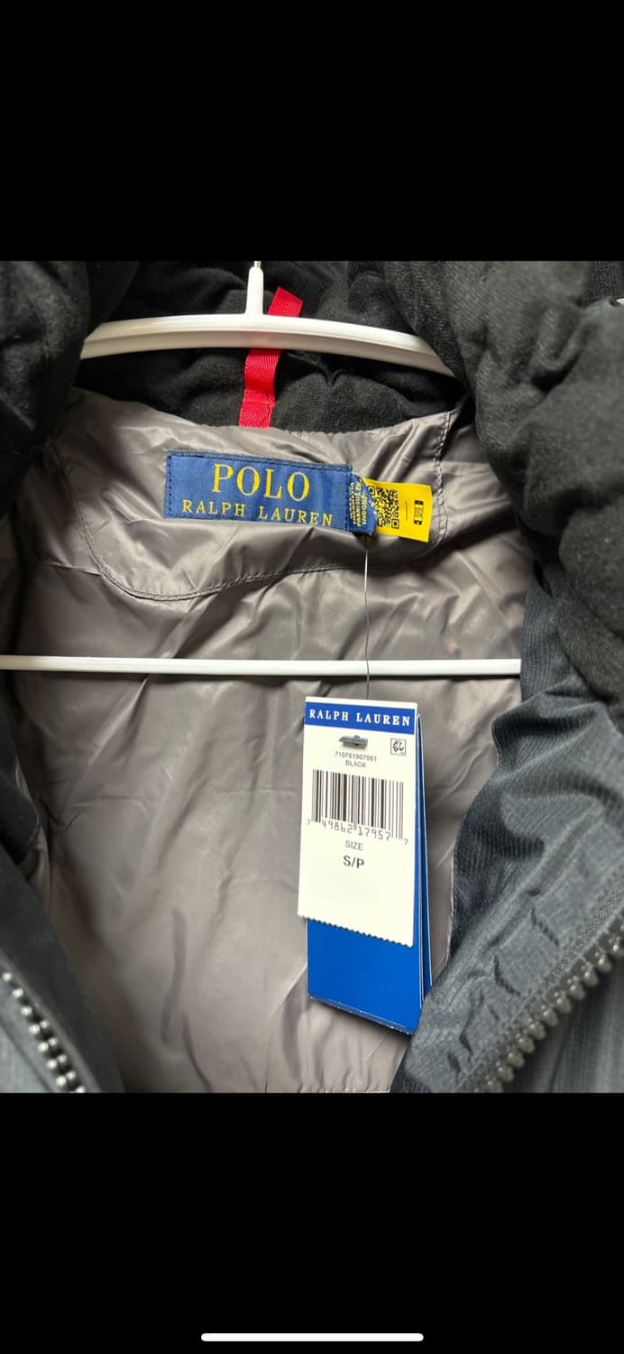 폴로 랄프로렌 남성 패딩 S 블랙 새상품 상품이미지3