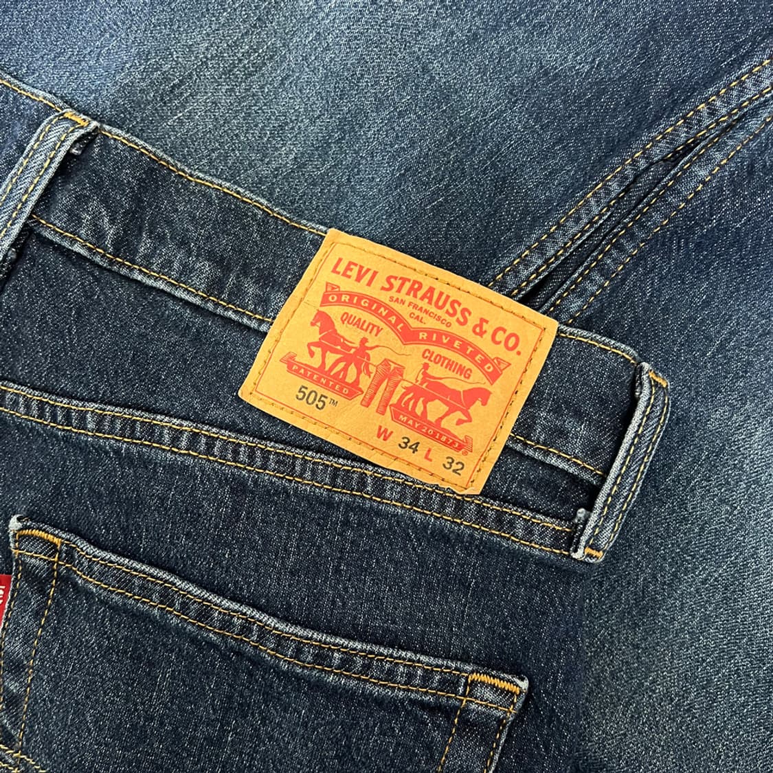 리바이스 505 중청 데님 팬츠 청바지 34 상품이미지4