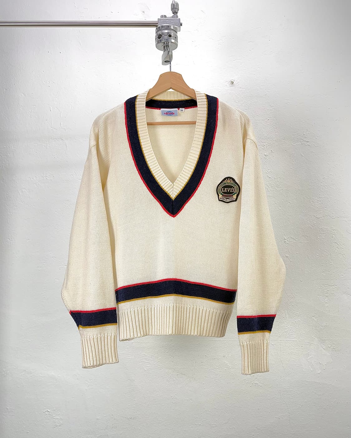 리바이스 80s 크리켓 아이보리 클래식 니트 스웨터 상품이미지1
