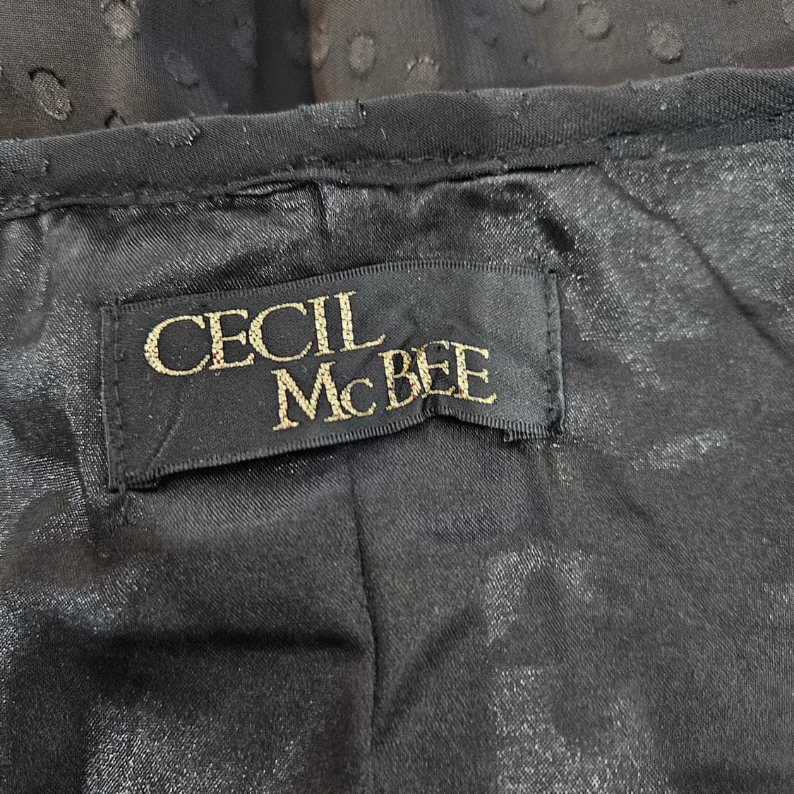 CECIL McBEE(세실맥비) 도트 시스루 프릴 원피스 상품이미지8