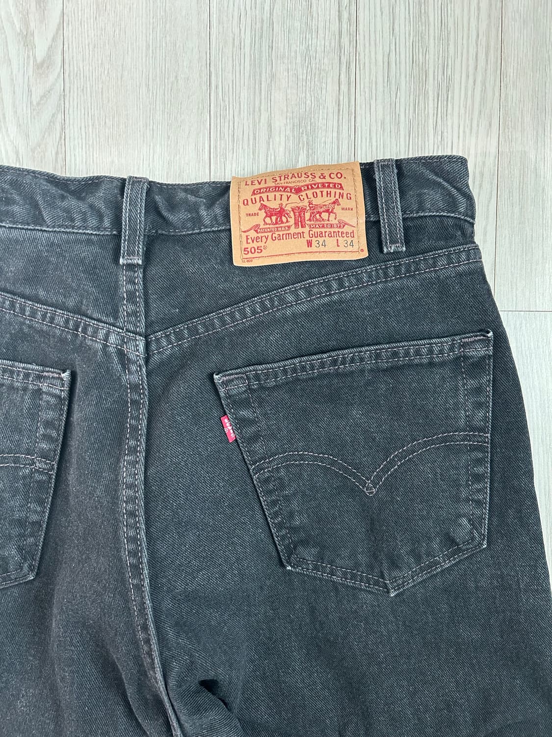 빈티지 리바이스 505 90s usa 블랙 상품이미지5