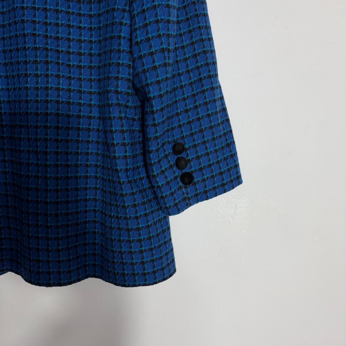 90s 펜들턴 빈티지 블루 하운드투스 체크 울 자켓(Free) 상품이미지5