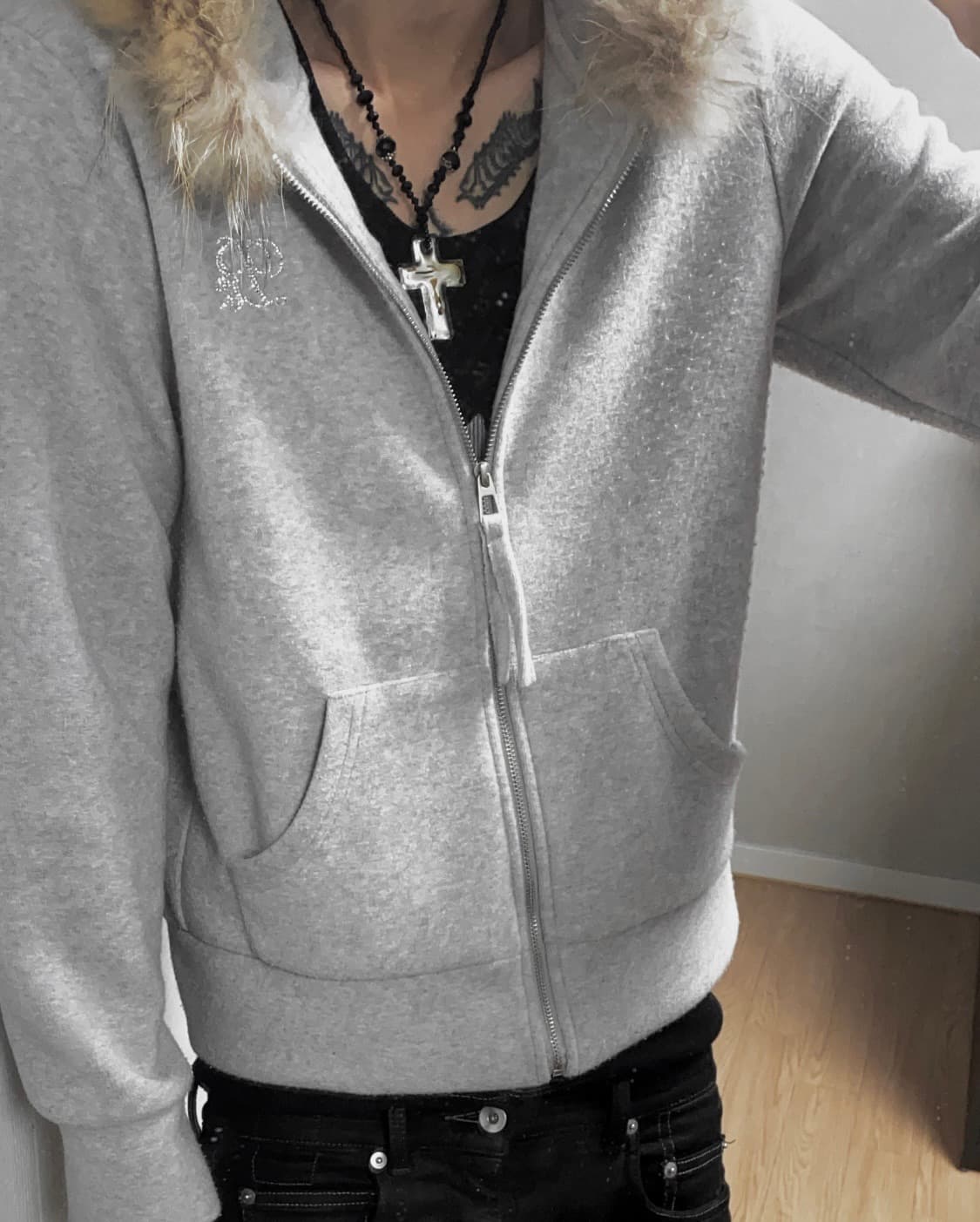 Fur hoodie 상품이미지1