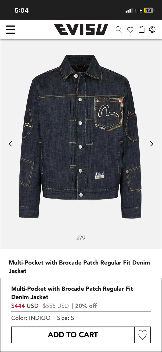 (L105)에비수 멀티포켓 데님자켓 상품이미지2