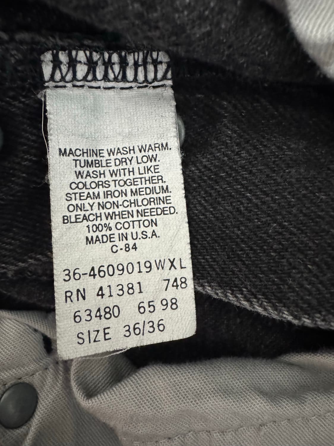 [34] rrl 더블알엘 블랙 워싱 데님 상품이미지7