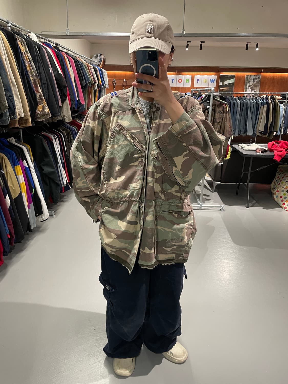 빈티지 카모플라주 야상 자켓   상품이미지4