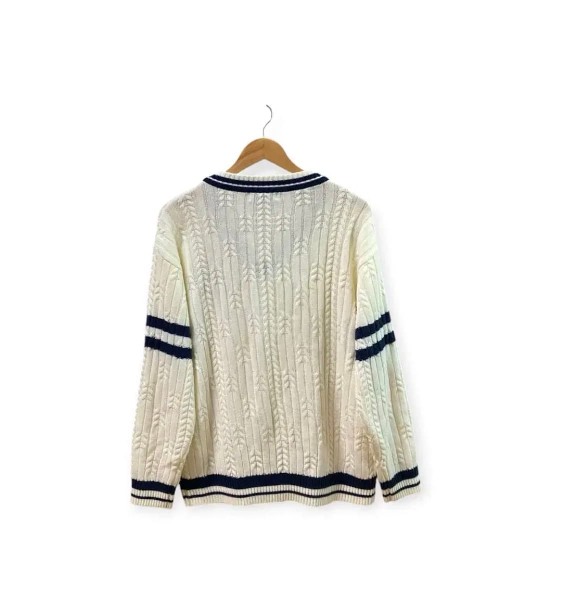 키르시 미들 체리 케이블 브이넥 니트 free 상품이미지4