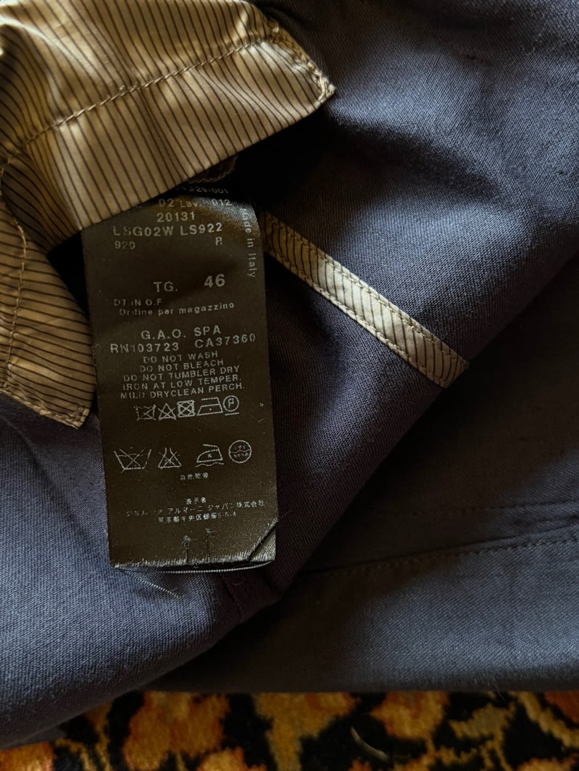 조르지오 아르마니 테일러드 자켓 슬림100 상품이미지6