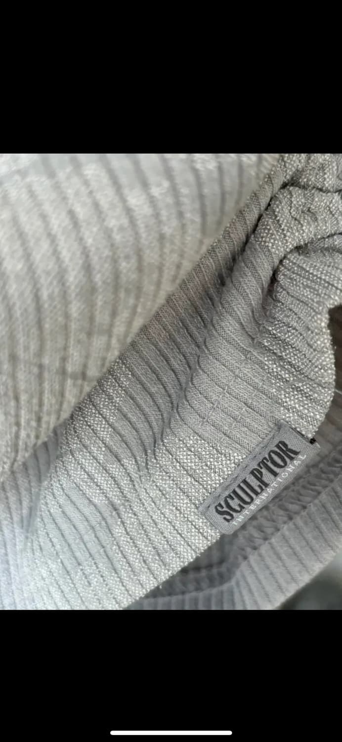스컬프터 사이드 셔링 슬리브리스 탑 그레이 상품이미지4