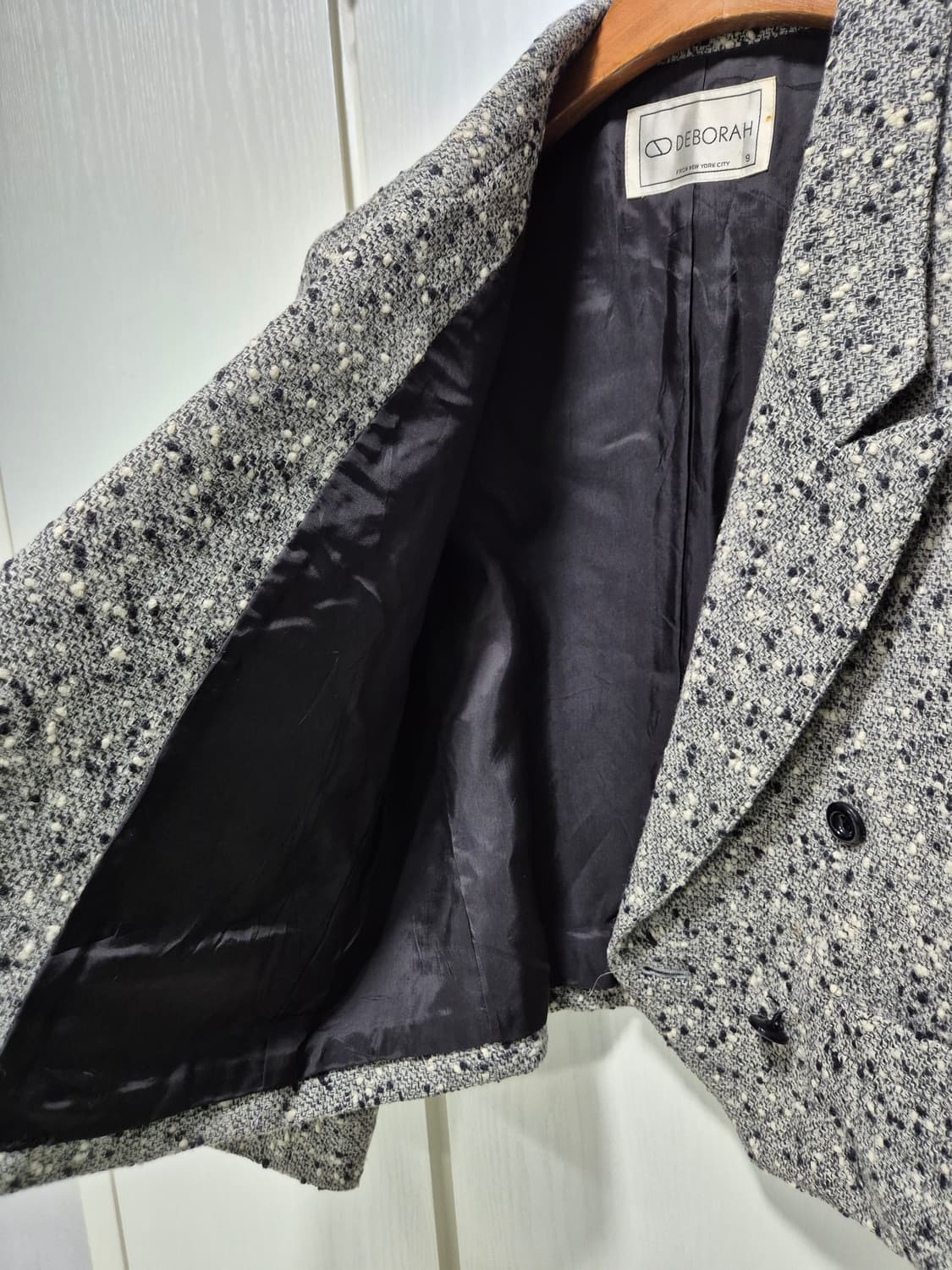 DEBORAH 트위드 더블 버튼 자켓 상품이미지6