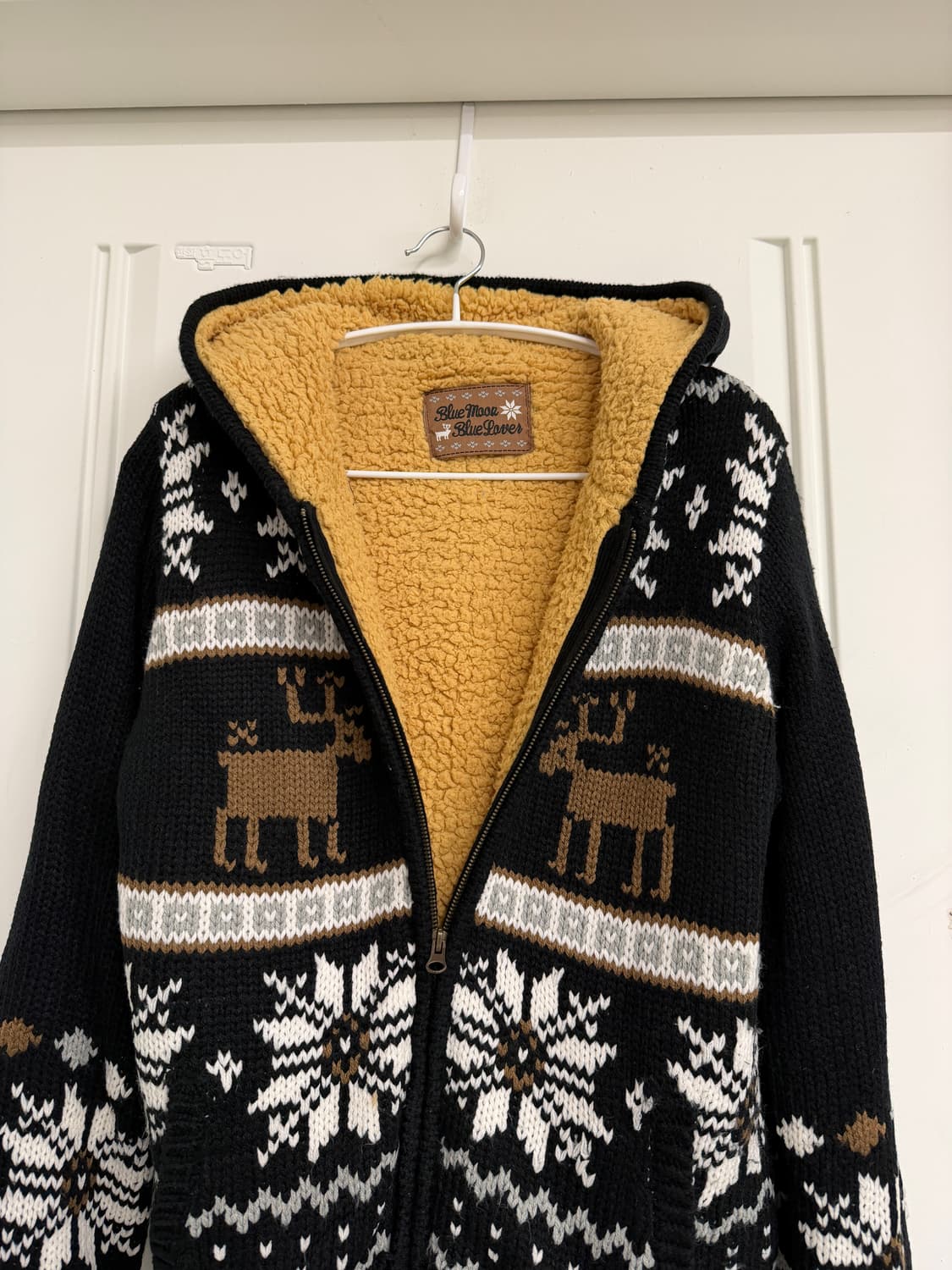 일본빈티지 노르딕 보아털 후드집업 자켓 상품이미지6