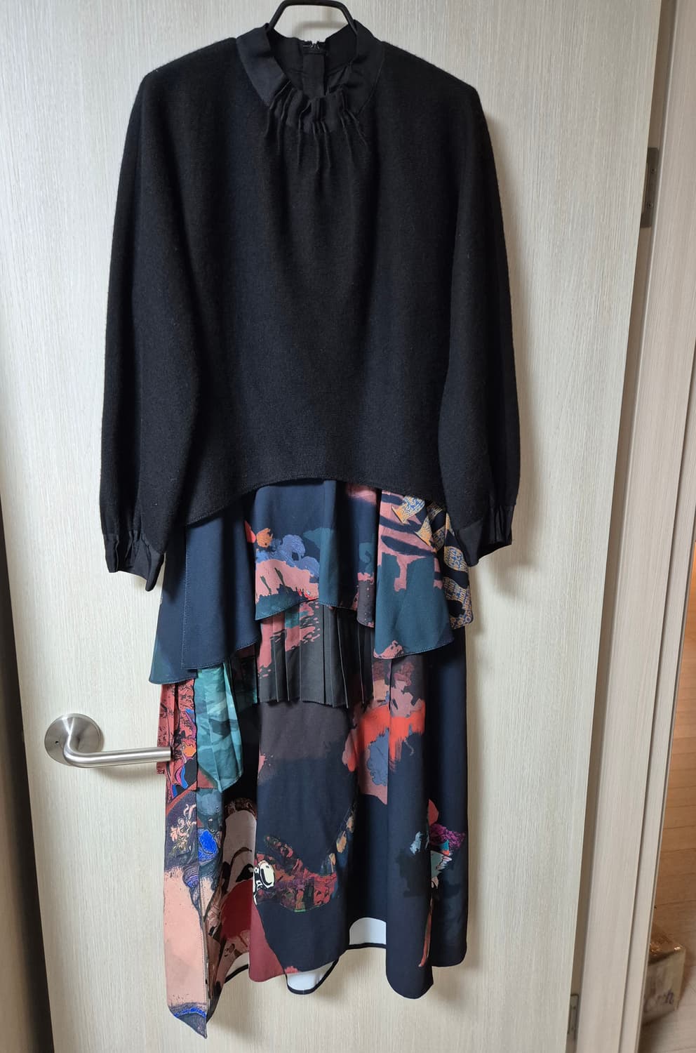 타임 TIME 한섬 울니트 원피스 패턴 드레스 롱원피스 상품이미지1