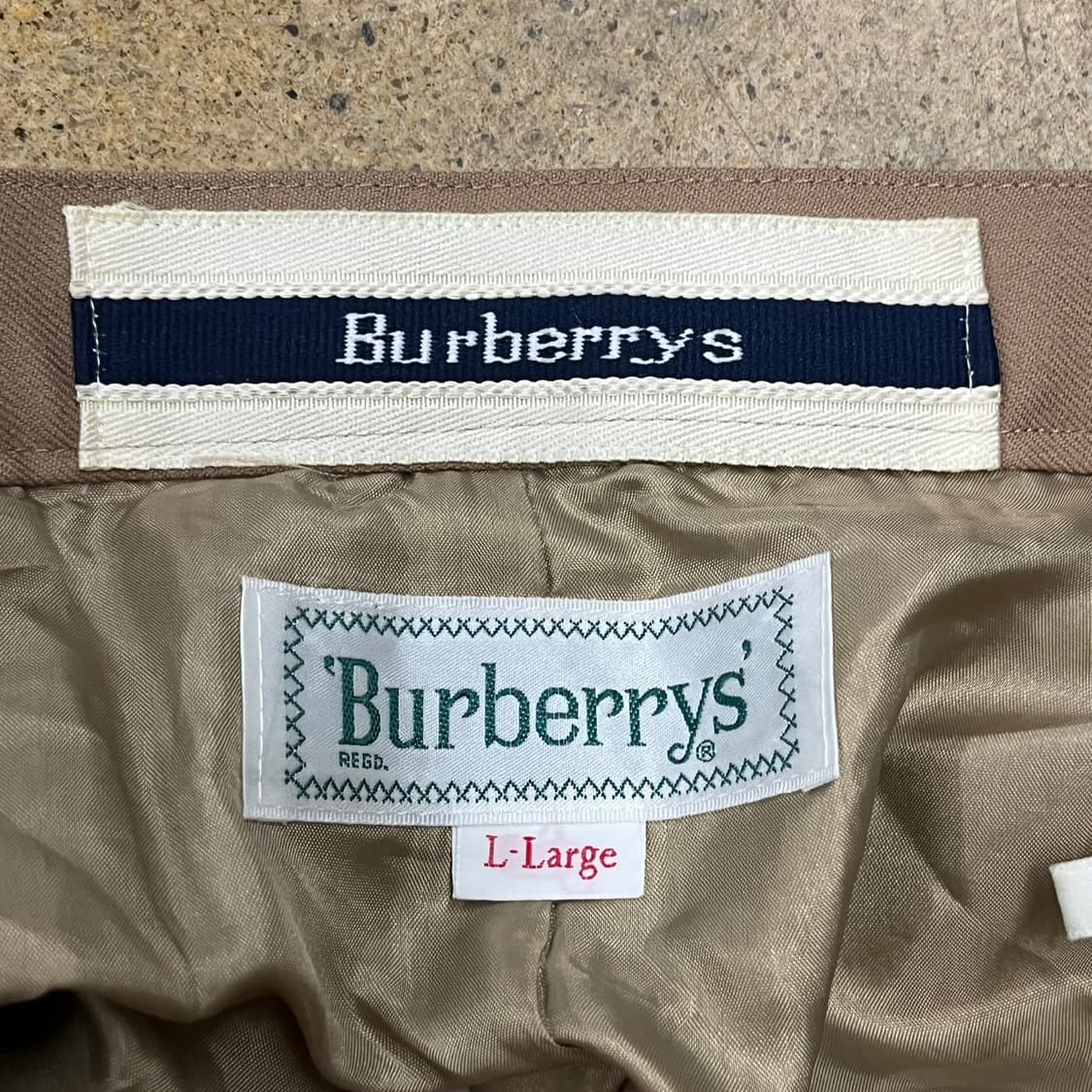 [정품/XL] 버버리 체크 베이지 반바지  상품이미지4