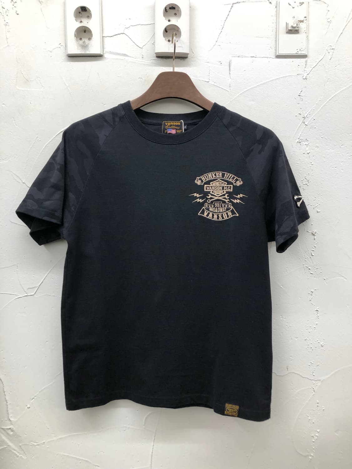 밴슨 카모 래글런 티셔츠 상품이미지2