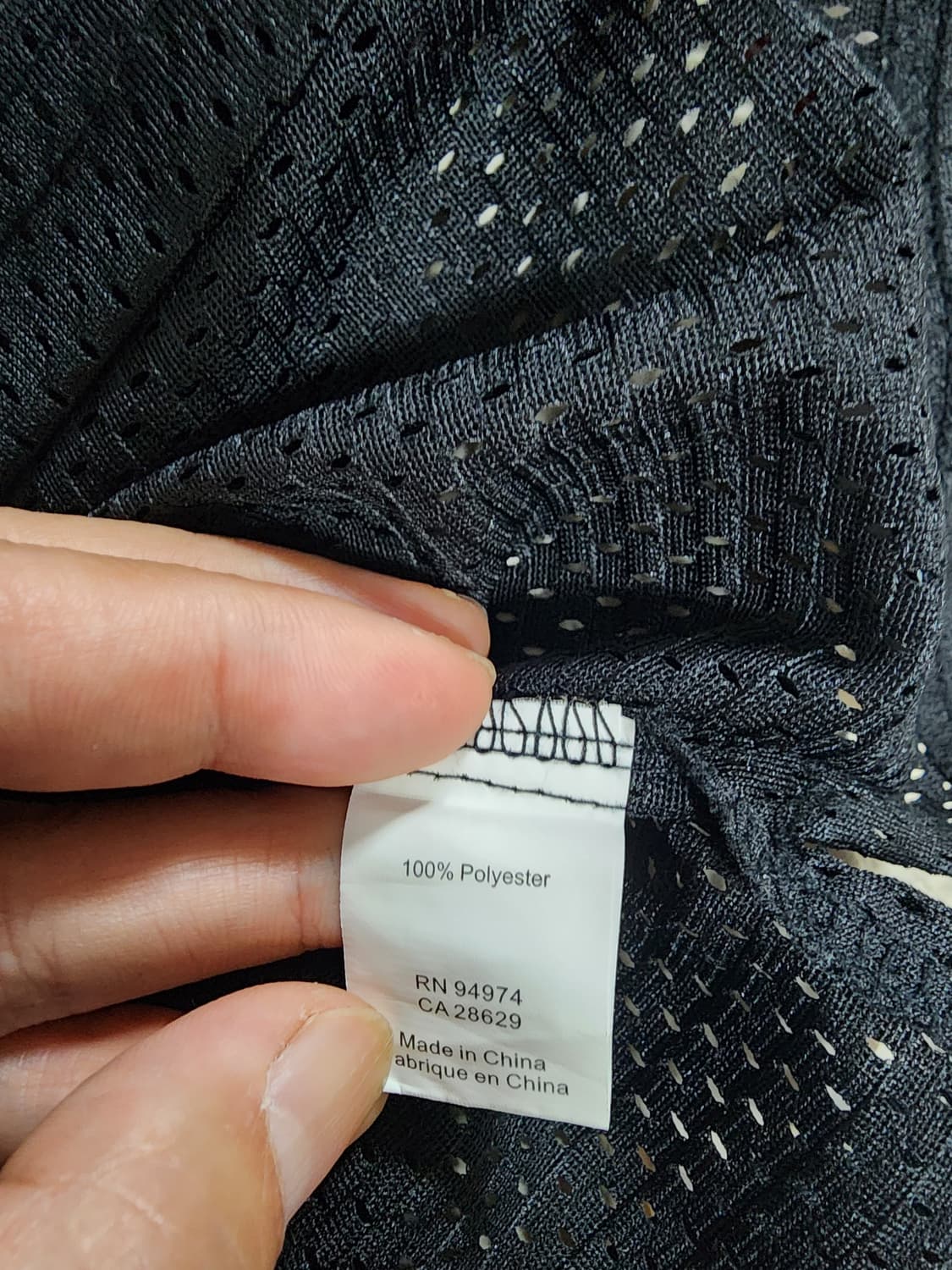 스투시 크루 반팔 메쉬 티셔츠 블랙 상품이미지5