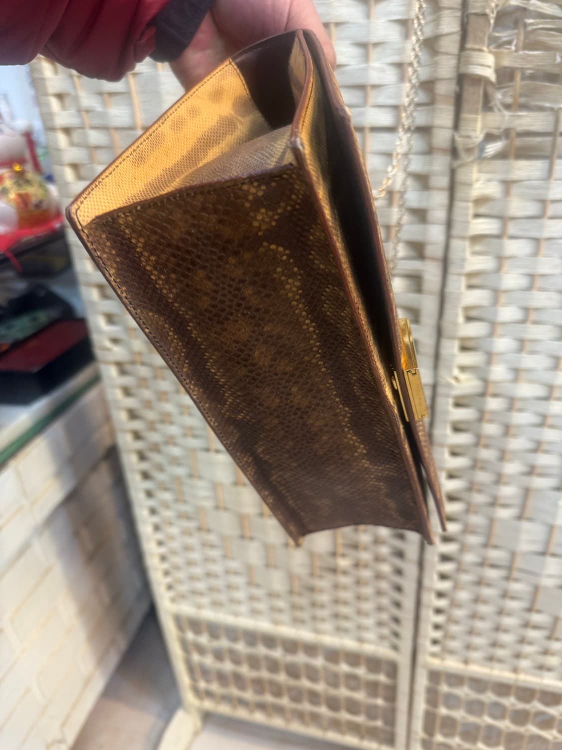 정품 셀린느 파이톤 레더 체인크로스백 팝니다 상품이미지6