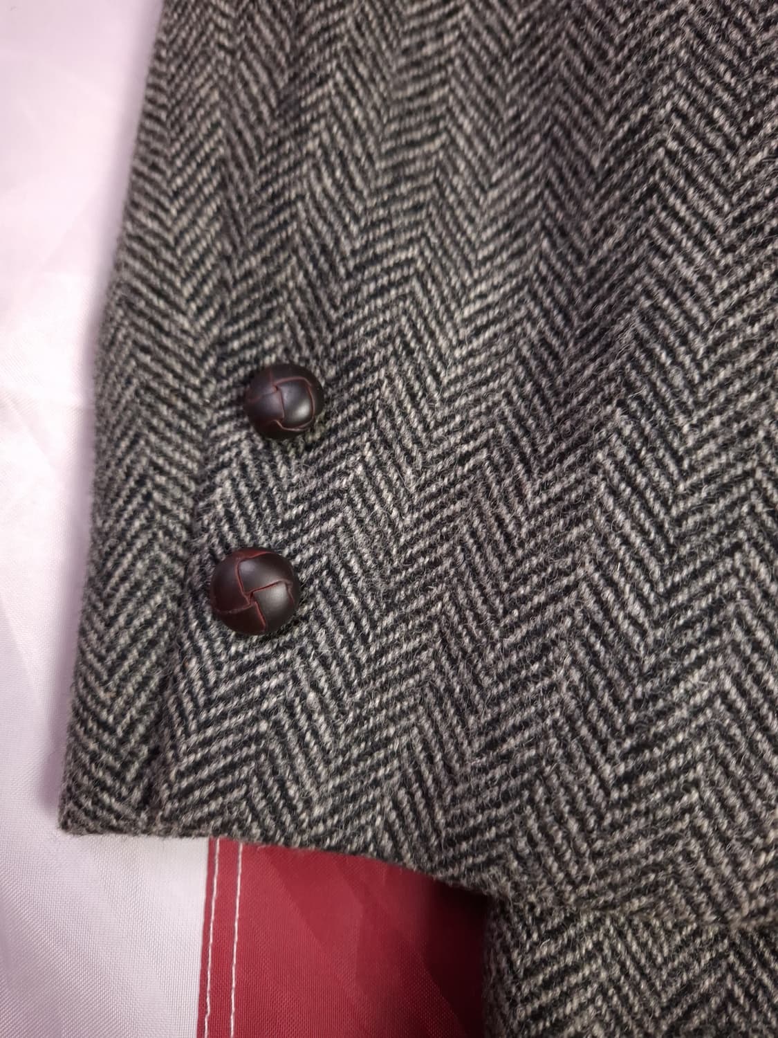 오리지날 일본판 제이프레스 울 헤링본 3버튼 체크 블레이저 상품이미지6