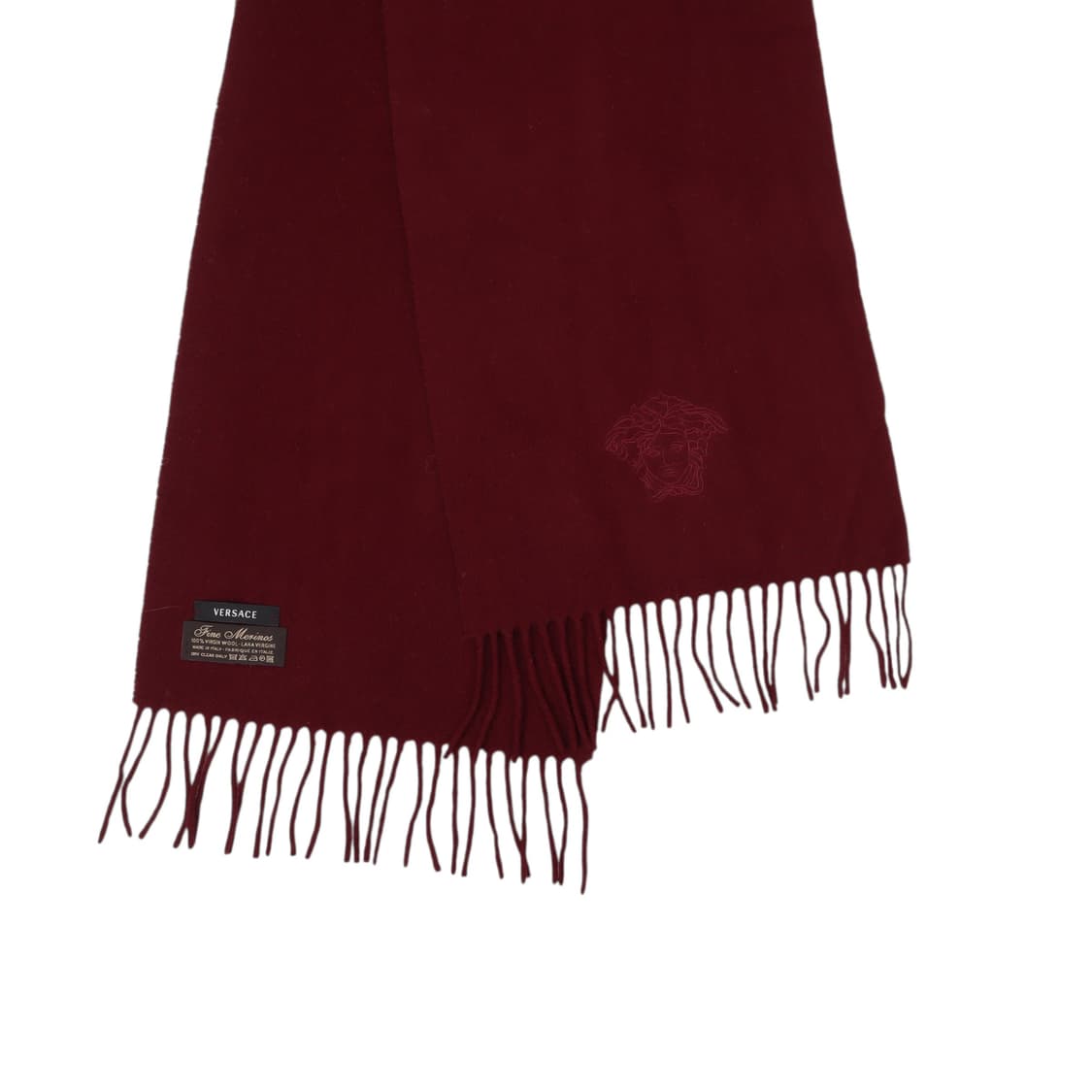 베르사체 메두사 버건디 파인 메리노울 머플러 상품이미지5