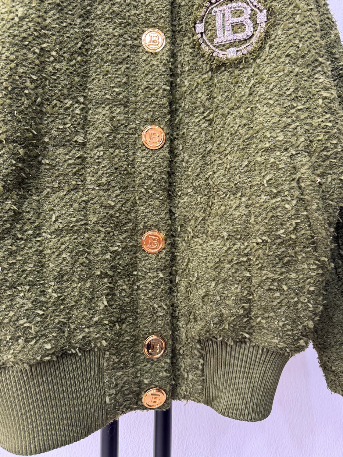 매장판정품) 발망 22ss 여성 트위드 봄버 자켓 34 상품이미지4