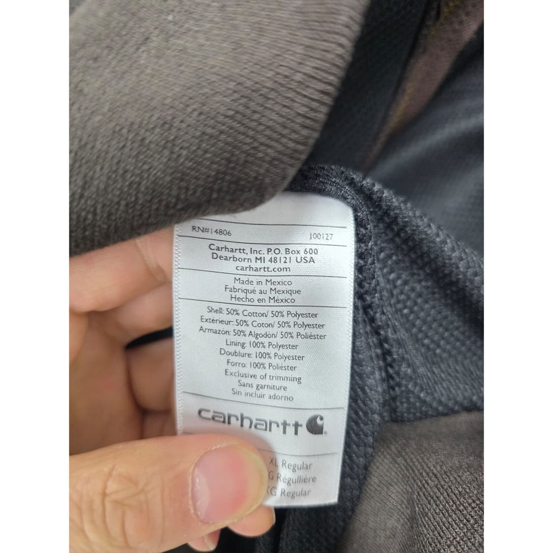 택포_ 칼하트 써멀 후드집업 2XL  상품이미지3