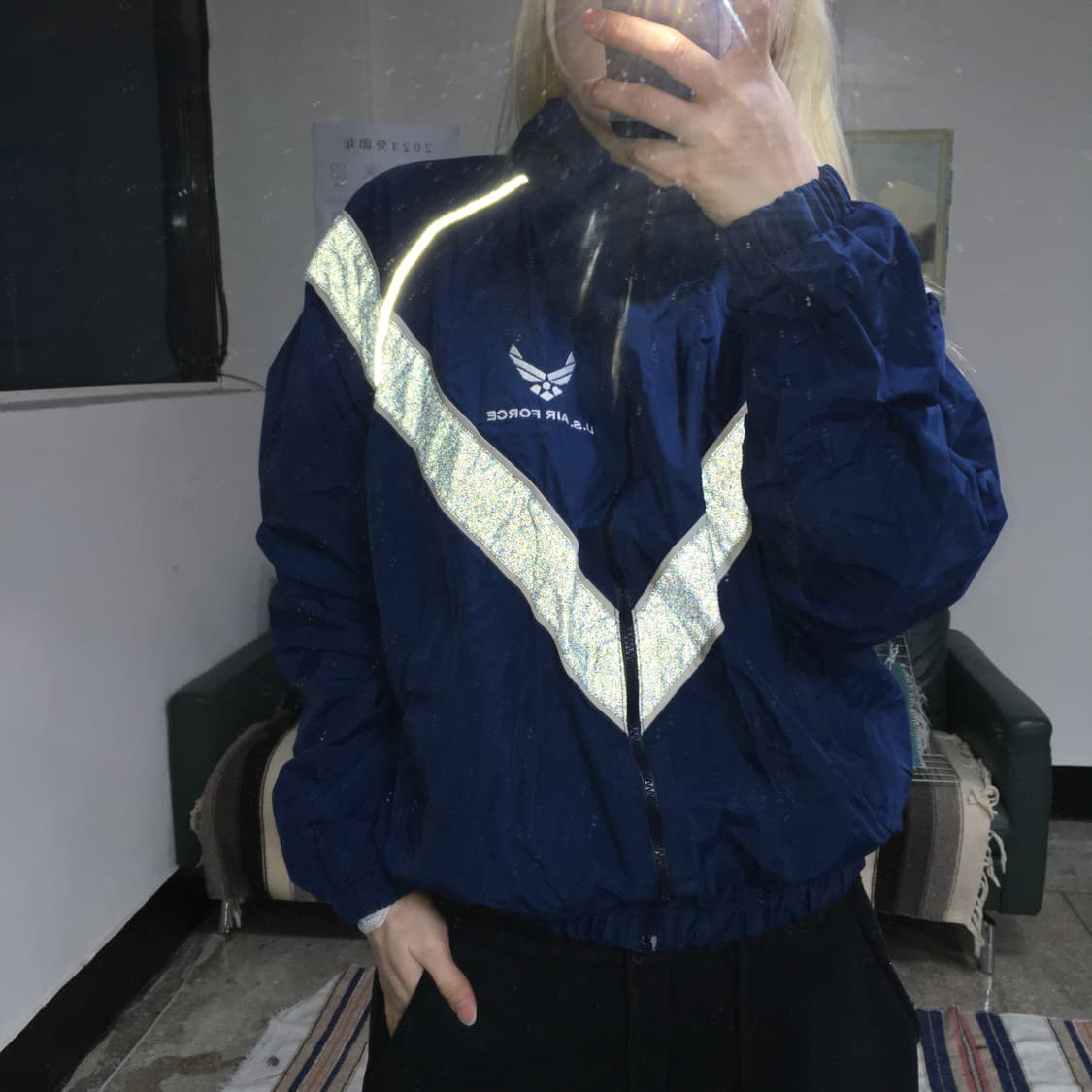 투티/0309 U.S.AIR FORCE 미공군 바람막이 자켓 유니폼 상품이미지1