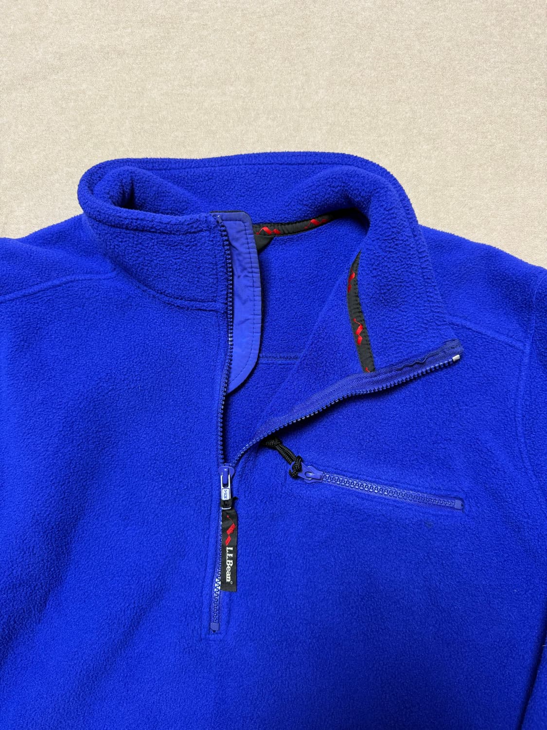 엘엘빈 헤비 플리스 풀오버 블루 80s 상품이미지4