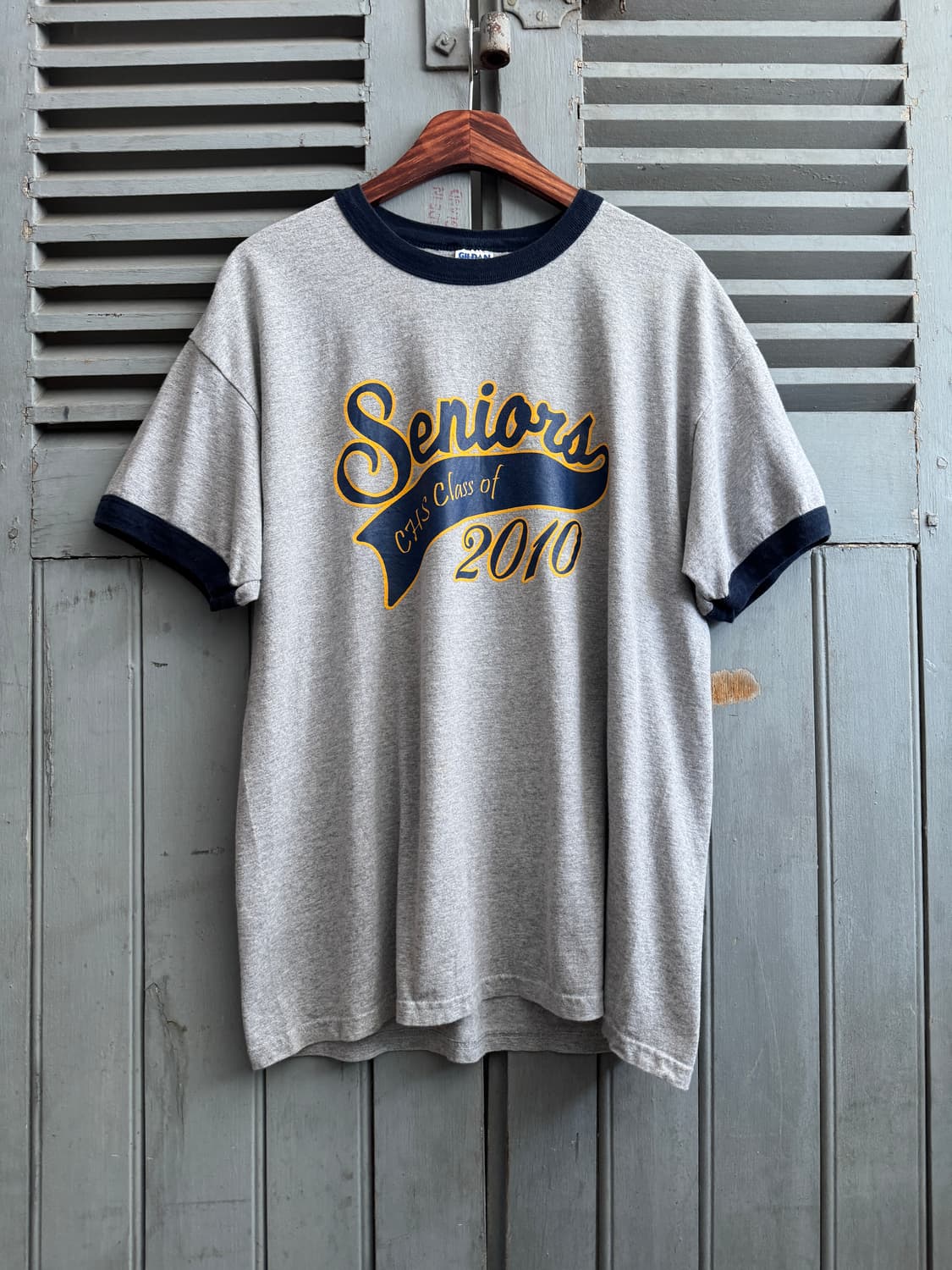 [L]USA 빈티지 2010 Seniors 링거 티셔츠 상품이미지2