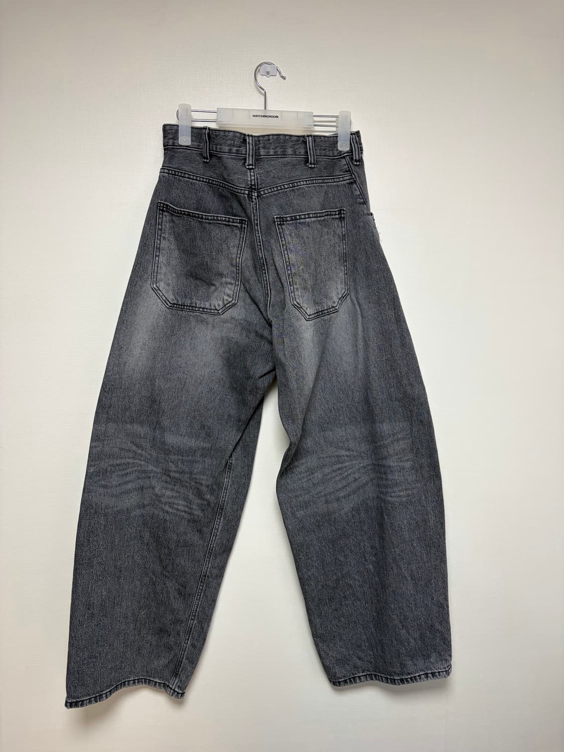 해칭룸 와이드 커브진 블랙 3(M) 사이즈 상품이미지2