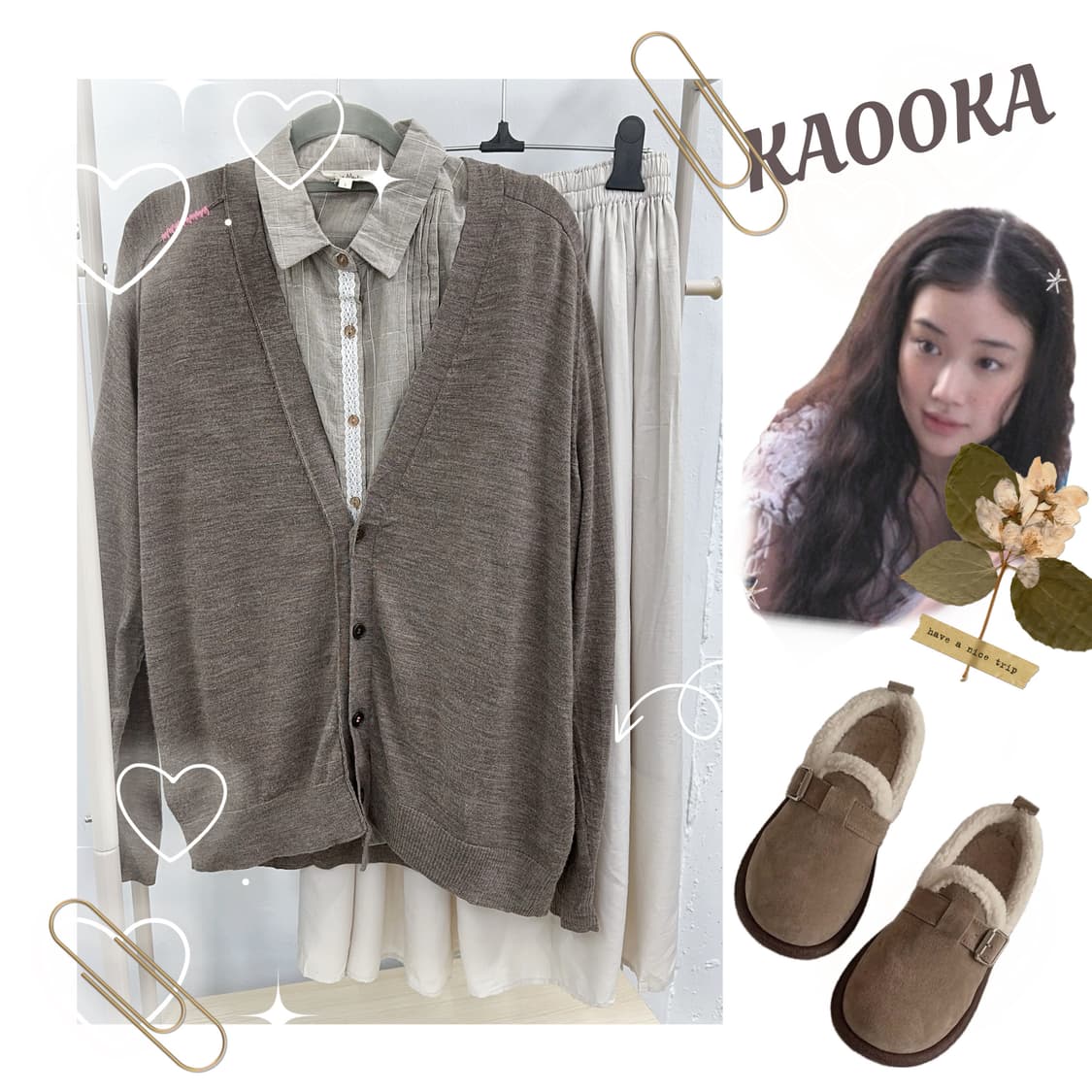 💼하구미의 가을 그런지 코디세트💼 니트 히피 오리엔탈 에스닉 베이직 상품이미지1