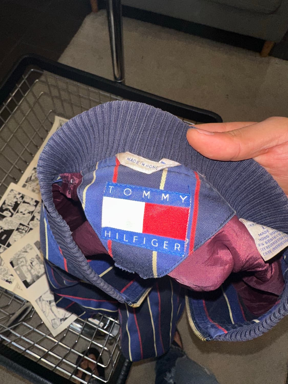 90‘s Tommy Hilfiger stripe boomber JK 상품이미지9