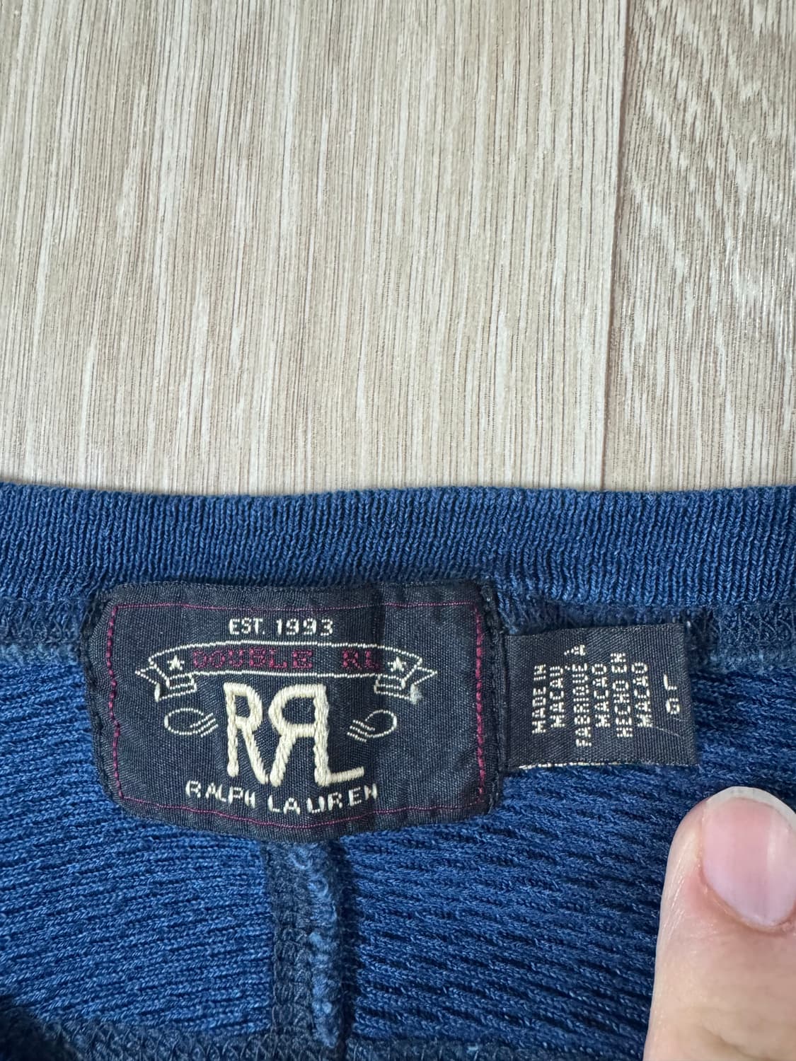 L 더블알엘 인디고 자카드 와플 니트 크루넥 / 헨리넥 상품이미지2