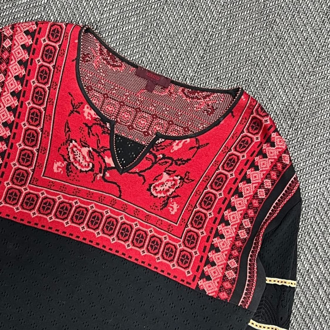 겐조 플라워 펀칭 니트 v0998 상품이미지3