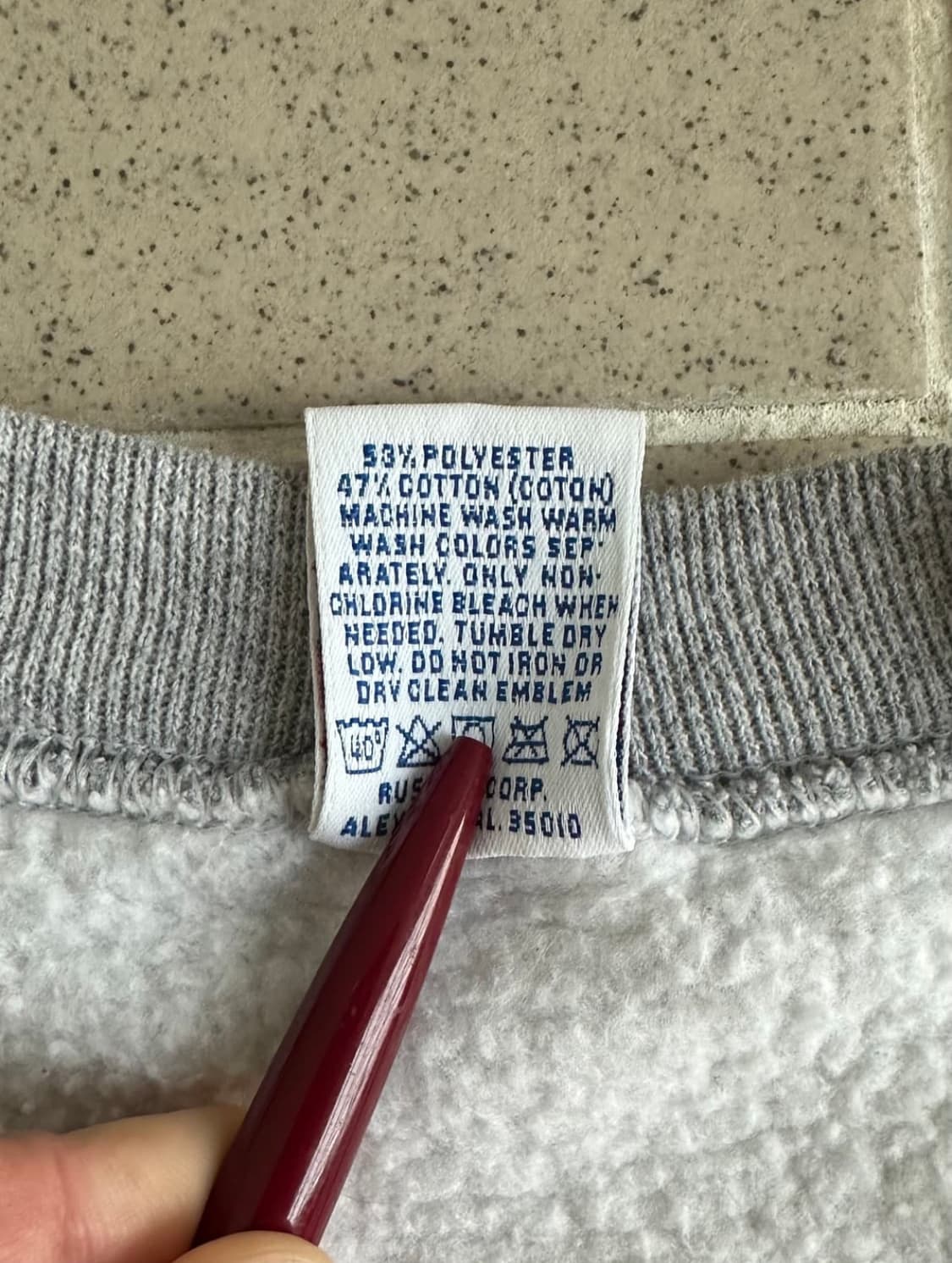 90s 빈티지 러셀 스웻셔츠 그레이 XL USA 상품이미지4