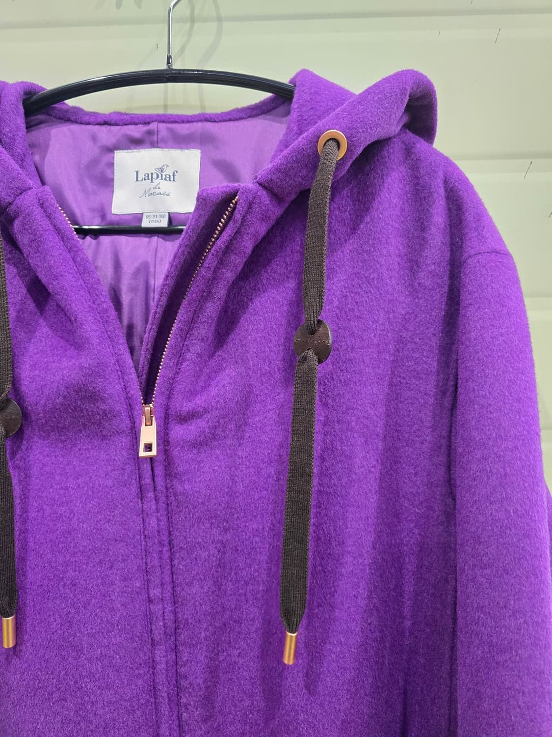 Laplaf 라플라프 퍼플 후드 코트 상품이미지3