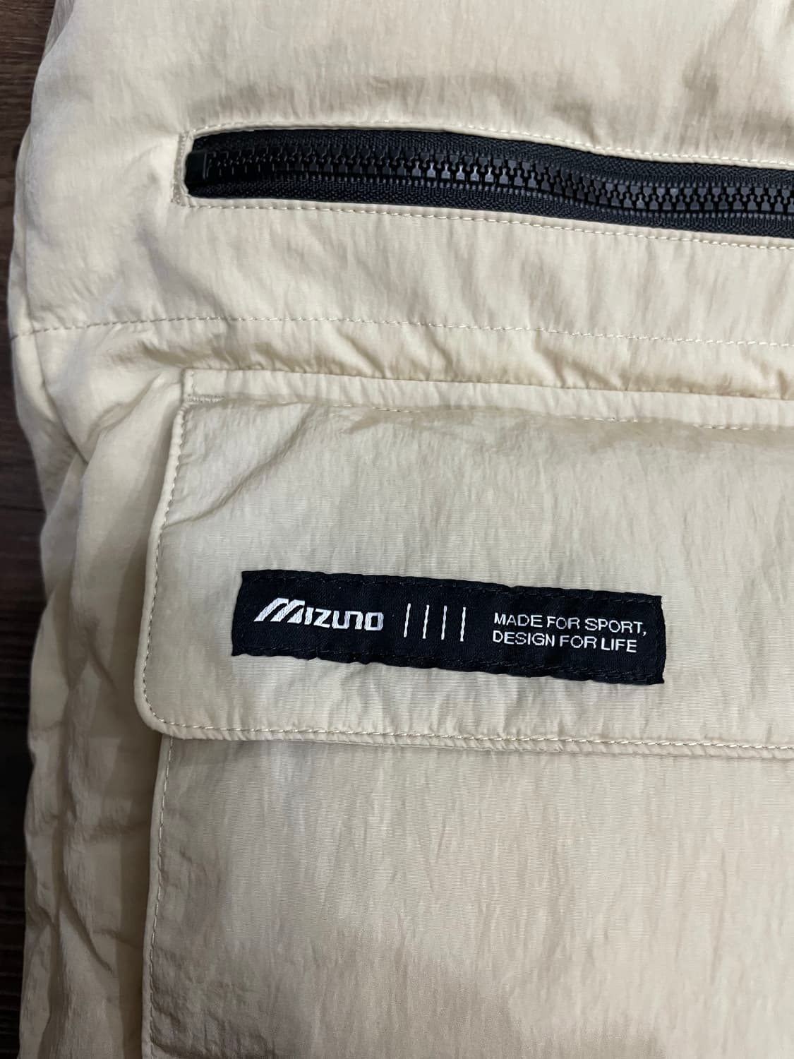 미즈노 MIZUNO 미드 덕다운 자켓 라이트베이지 상품이미지6