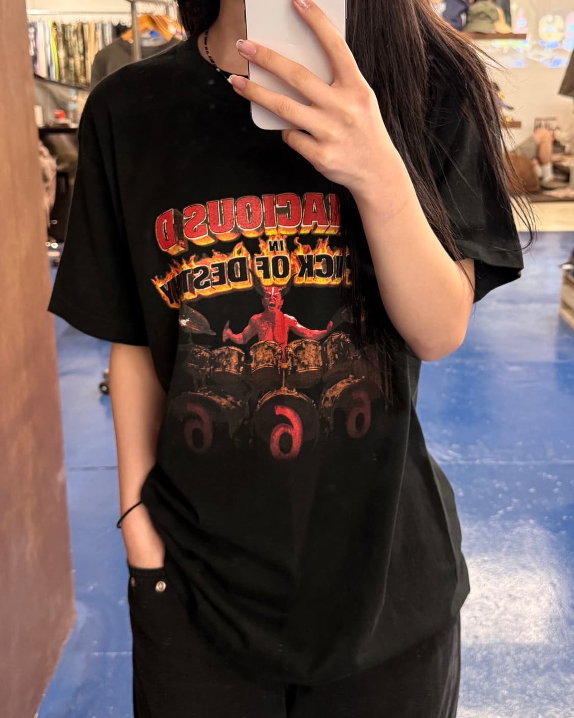 Tenacious D 검정 반팔티 상품이미지1