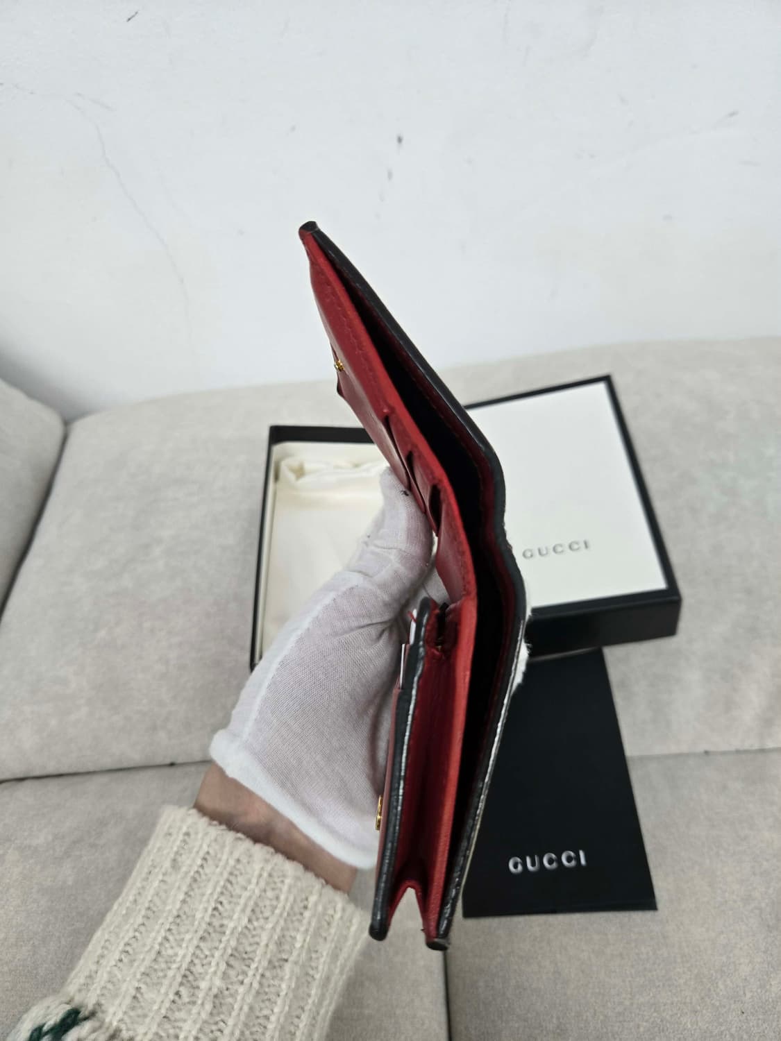 [보증서 정품] 구찌 불룸 중지갑 상품이미지5