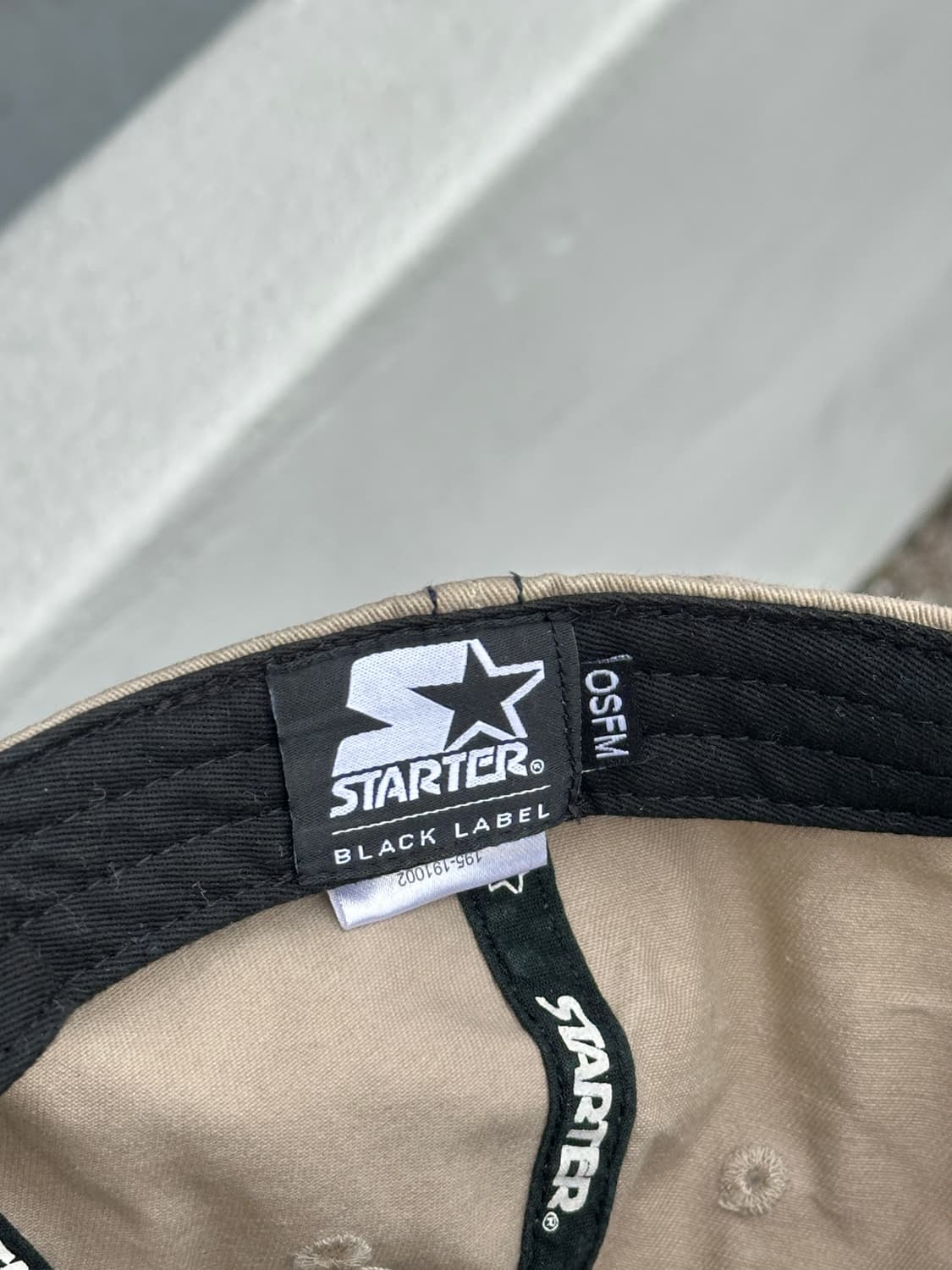 [F] 스타터 로고 베이지 볼캡 모자 상품이미지6