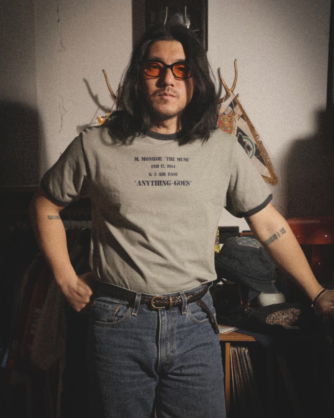 모쿠토 Anything-Goes 링거티 - 차콜 M/L/XL 상품이미지7