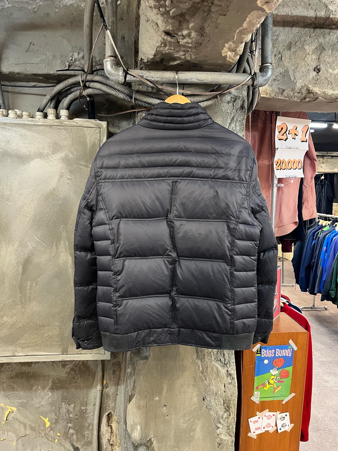 리바이스 패딩 자켓 딥그레이 L #csz3078 상품이미지2