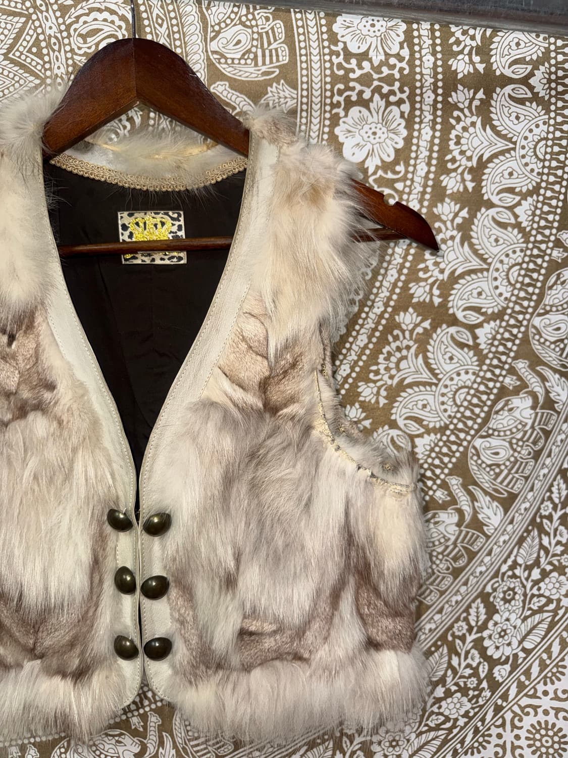 빈티지 여성 웨스턴 퍼 베스트 자켓  상품이미지3