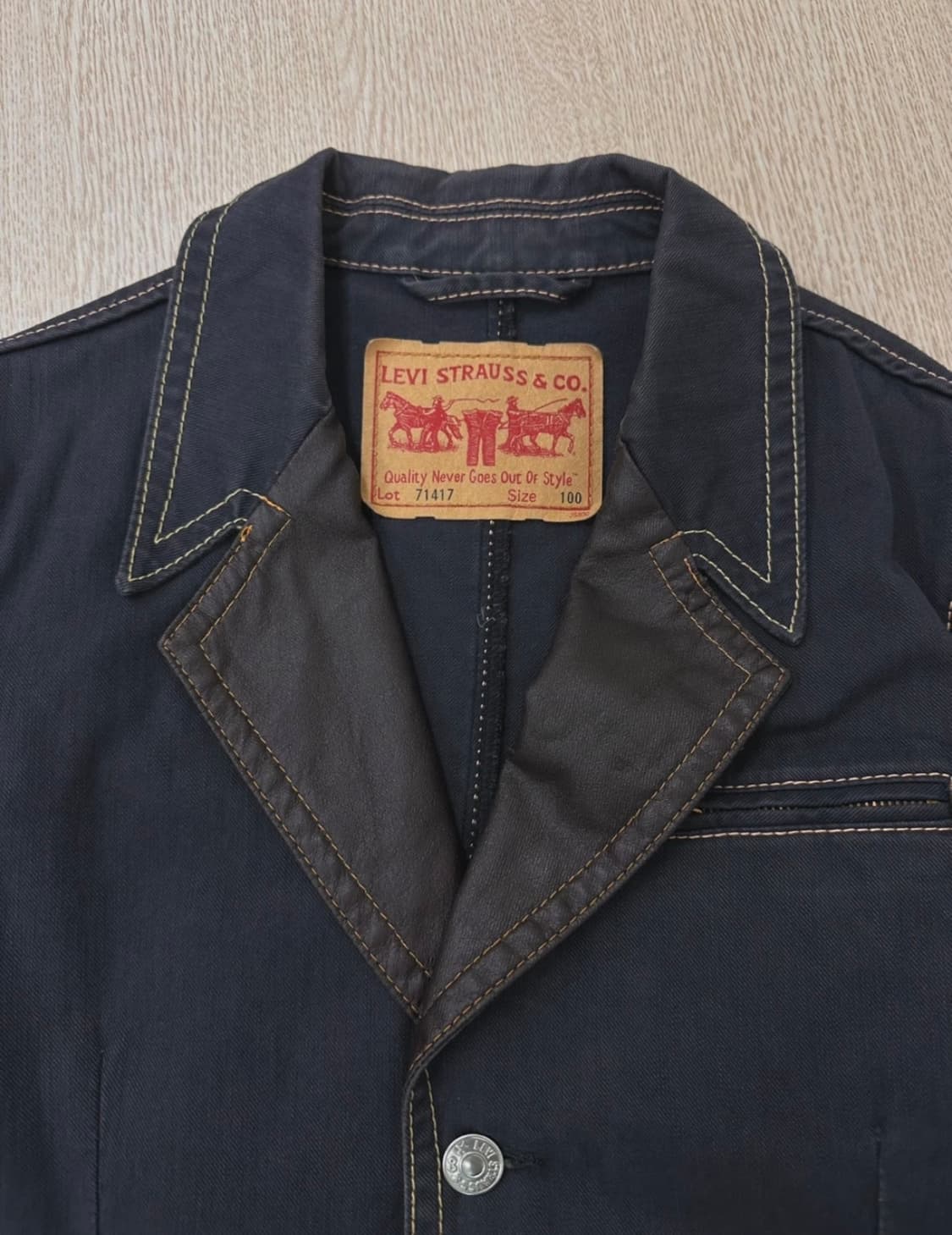 00년대 리바이스 자켓 네이비 상품이미지3