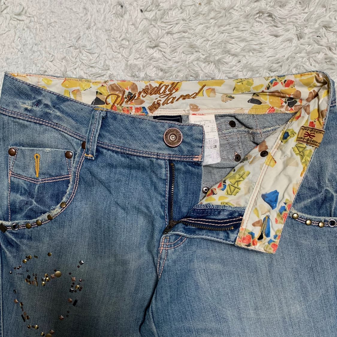 [31] Thursday Island 신치백 와이드핏 데님팬츠 상품이미지4