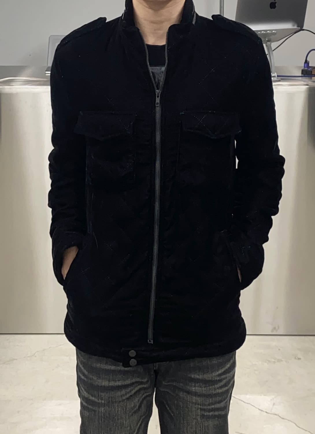 디스커버드 벨루어 퀼티드 자켓 상품이미지4