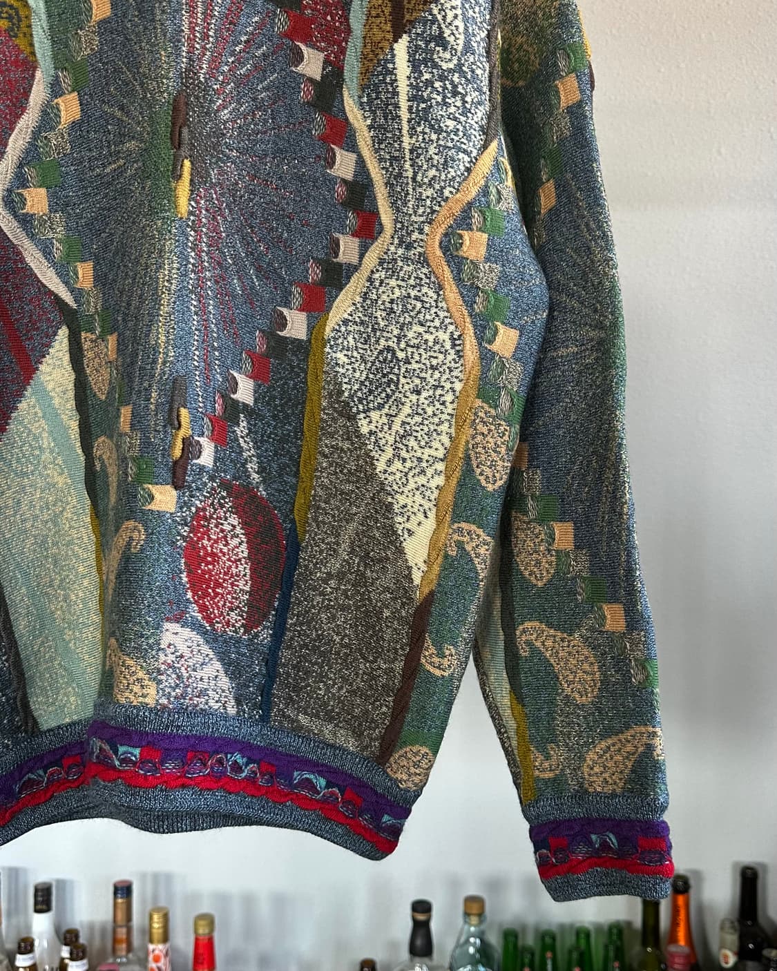 [L]GECCU 3D 그래픽 메리노 울 니트 스웨터 상품이미지6