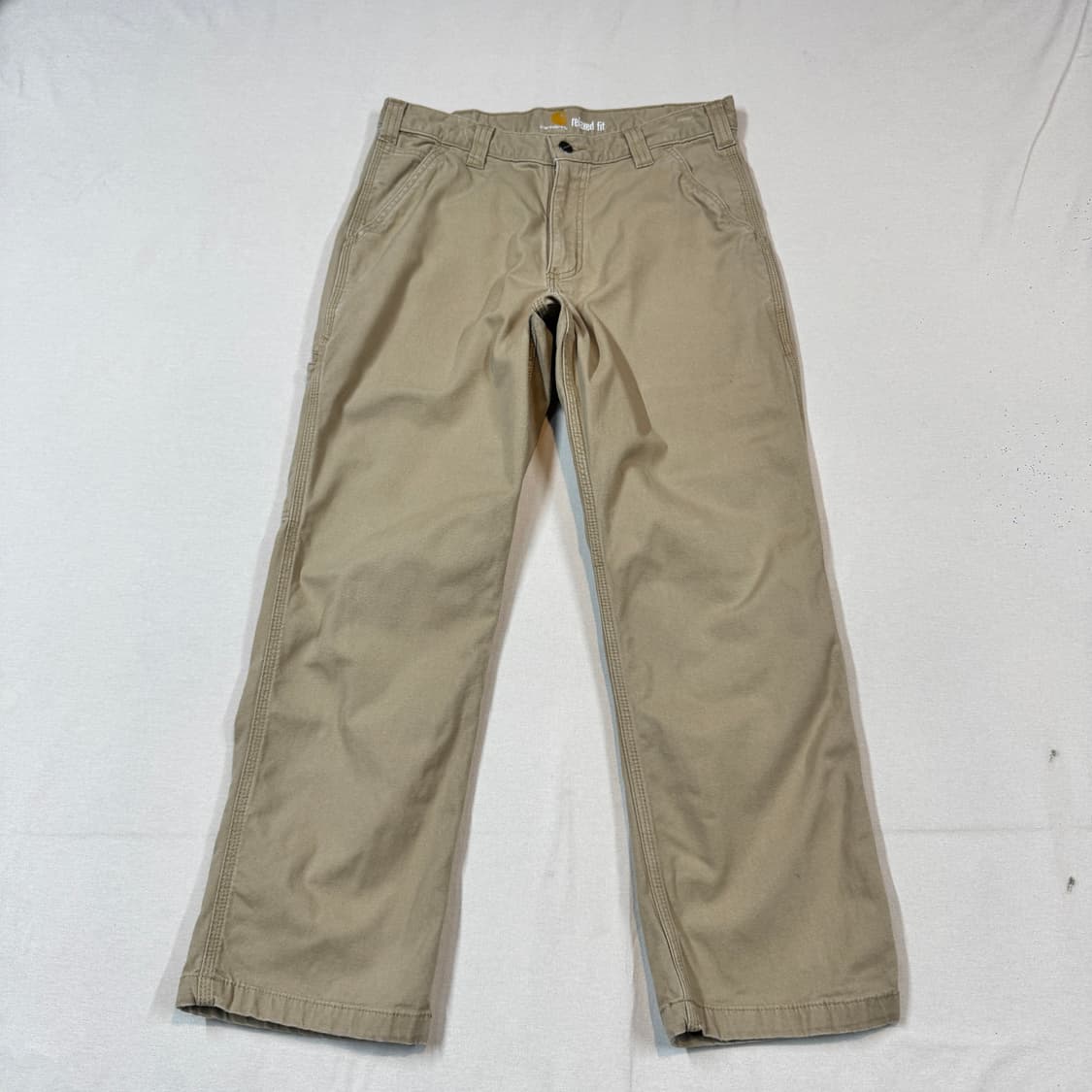 33inch) 칼하트 툴포켓 워크 팬츠 탄/브라운 릴렉스핏 상품이미지4